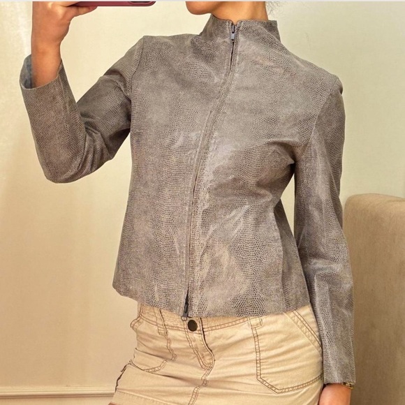 Express silver/grey moto jacket - Picture 2 of 4